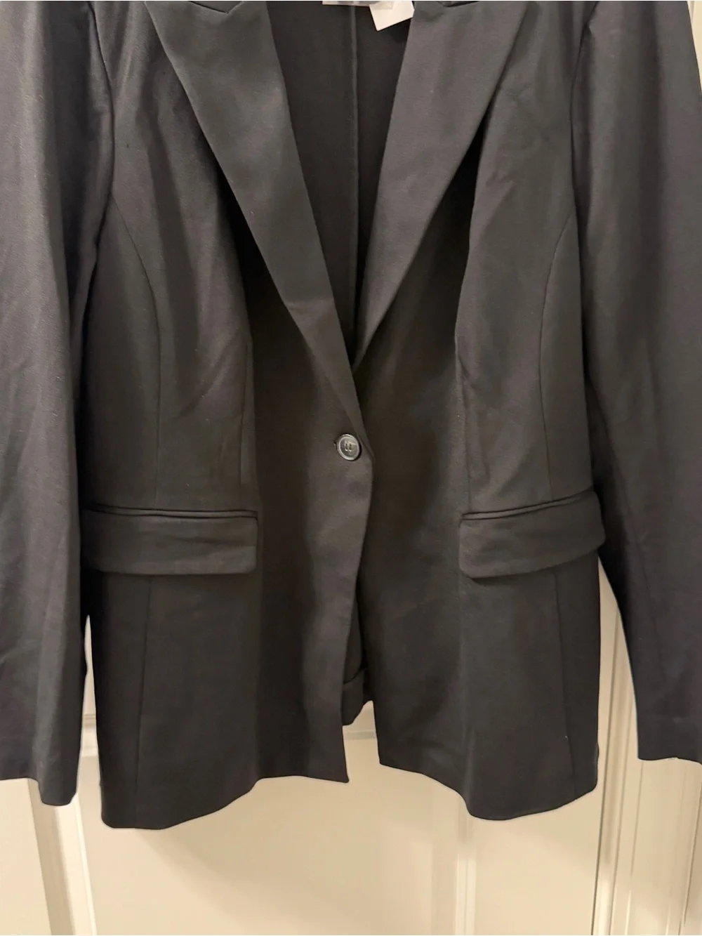 NWT $99 Lane Bryant 20/2X Black Tailored Single-Button Blazer